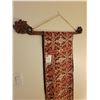 Image 2 : Decorative Wall Hanging With Wooden Hanger 37"w