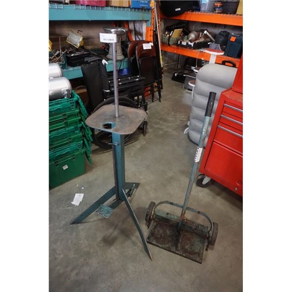 WELDING TANK CART AND FOOT PRESS STAND