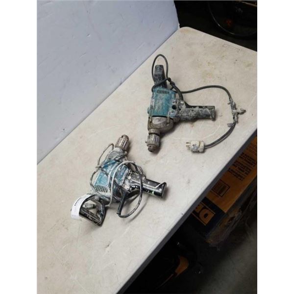 2 MAKITA 13MM ELECTRIC DRILLS BOTH WORKING