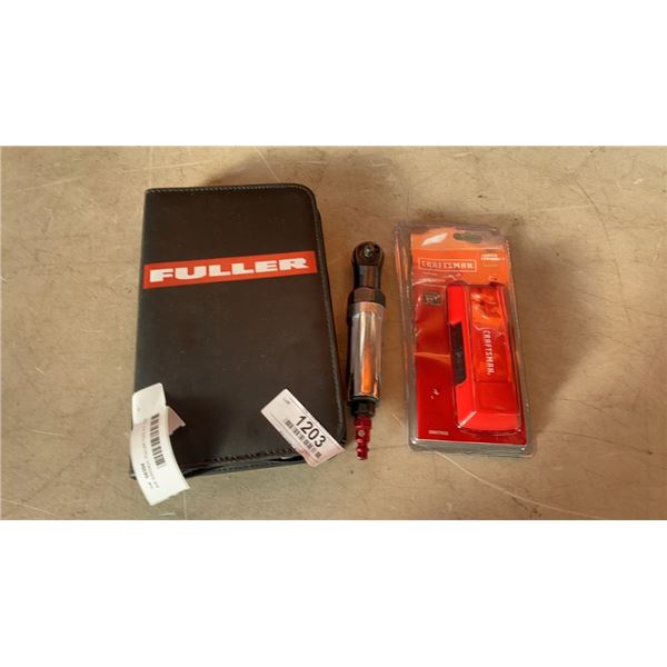 AIR WRENCH, FULLER TOOL KIT AND CRAFTSMAN STUD FINDER