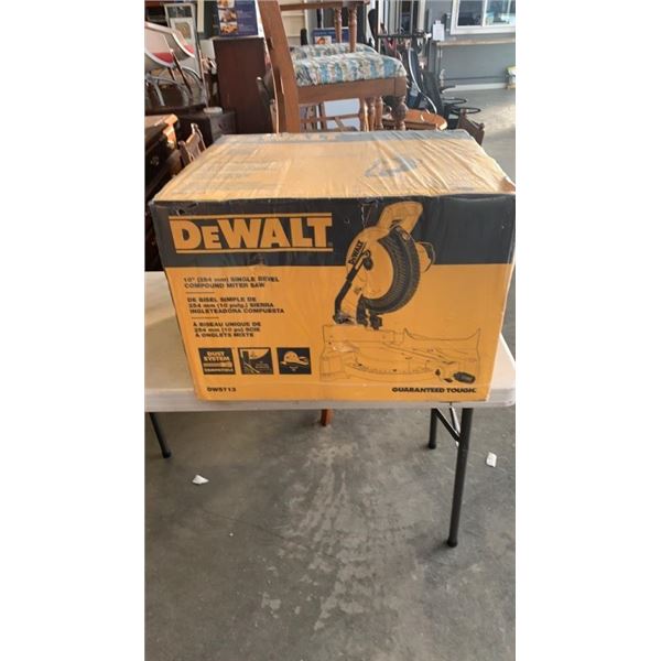 BRAND NEW DEWALT DWS 713 10" SINGLE BEVEL COMPOUND MITRE SAW