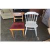 Image 1 : KECHTEL CHAIR AND WHITE PAINTED CHAIR