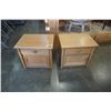 Image 1 : PAIR OF OAK 1 DRAWER NIGHTSTANDS