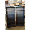 Image 1 : 2 - 6FT BLACK BOOKSHELVES