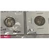 Image 2 : 4 USA SILVER WAR-TIME DIMES 1942-1945 .900 SILVER