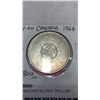 Image 2 : 1964 CANADIAN SILVER DOLLAR - CHARLOTTOWN CENTENNIAL 1864/1964 .800 SILVER