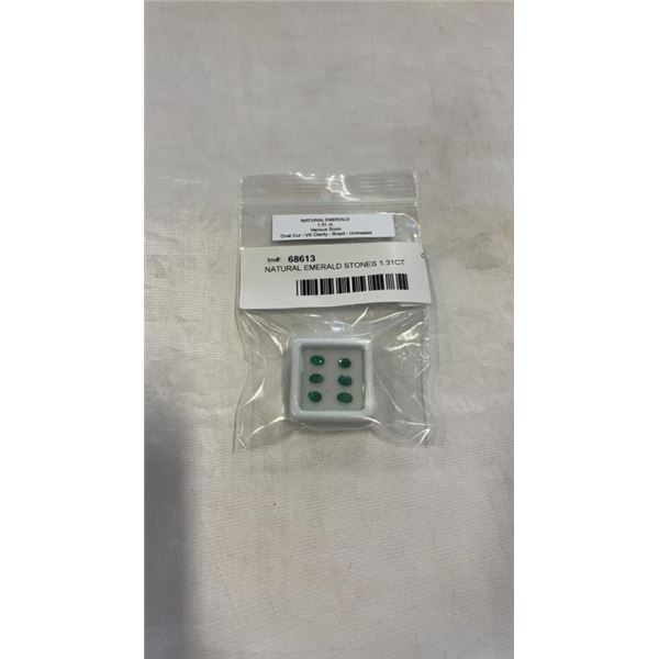 NATURAL EMERALD STONES 1.31CT