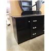 Image 2 : BLACK PALLISER 3 DRAWER 2 DOOR DRESSER WITH MIRROR
