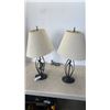 Image 1 : PAIR OF METAL TABLE LAMPS