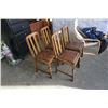 Image 2 : 4 VINTAGE DINING CHAIRS