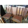 Image 8 : 4 VINTAGE DINING CHAIRS