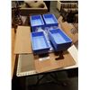 Image 1 : BOX OF BLUE PARTS BINS