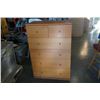 Image 1 : 6 DRAWER MAPLE CHEST OF DRAWERS