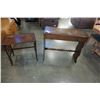 Image 1 : 1 DRAWER HALL STAND AND VINTAGE ENDTABLE