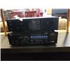 Image 1 : YAMAHA KX-W232 DOUBLE CASSETTE DECK AND AV-34 STEREO AMPLIFIER BOTH WORKING