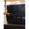 Image 2 : YAMAHA KX-W232 DOUBLE CASSETTE DECK AND AV-34 STEREO AMPLIFIER BOTH WORKING