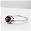 Image 1 : NEW STERLING SILVER 7.2MM X 5MM GENUINE GARNET RING, 0.85CTS OF GARNET, RETAIL $300.00, SIZE 7.25