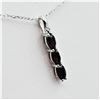 Image 2 : NEW STERLING SILVER 4.9MM X 3MM GENUINE GARNET PENDANT WITH STERLING CHAIN, 0.66CTS, W/A $545.00