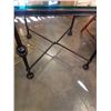 Image 3 : METAL BASE GLASS TOP OCCASIONAL TABLE - 26 1/2 X 26 1/2 INCH