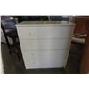 Image 1 : WHITE 4 DRAWER CHEST OF DRAWERS