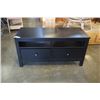 Image 1 : BLACK 2 DRAWER TV STAND