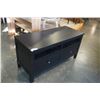 Image 2 : BLACK 2 DRAWER TV STAND