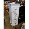 Image 1 : WHITE PAINTED 4 DRAWER DRESSER