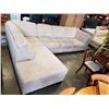 Image 1 : BEIGE 2 PIECE MICROFIBER SECTIONAL SOFA