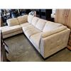 Image 2 : BEIGE 2 PIECE MICROFIBER SECTIONAL SOFA