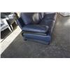 Image 2 : BLUE LEATHER SOFA