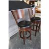 Image 2 : 2 MODERN SWIVEL BAR STOOLS