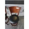 Image 3 : 2 MODERN SWIVEL BAR STOOLS