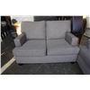 Image 2 : GREY PILLOWBACK SOFA AND LOVESEAT