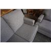 Image 4 : GREY PILLOWBACK SOFA AND LOVESEAT