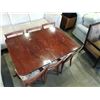 Image 2 : MAHOGANY DINING TABLE AND 6 CHAIRS