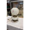 Image 1 : VINTAGE GLASS TABLE LAMP - REPAIRED GLOBE