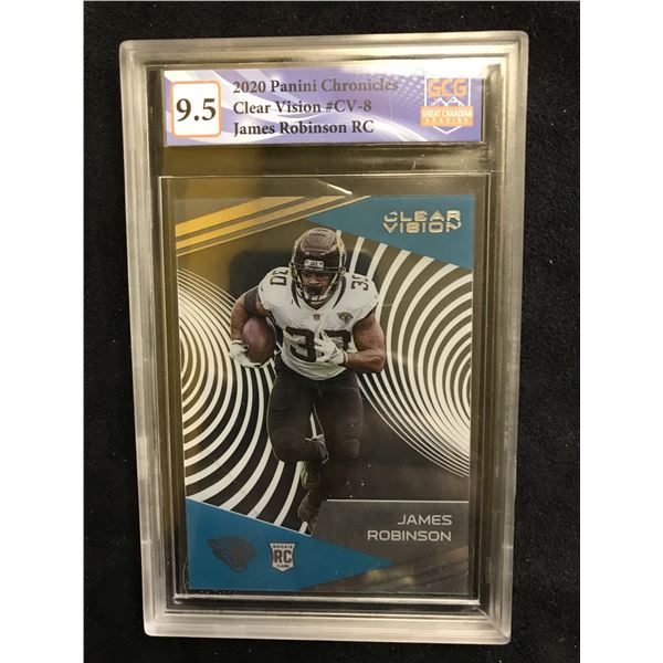 2020 PANINI CHRONICLES CLEAR VISION #CV-8 JAMES ROBINSON RC (GCG 9.5)