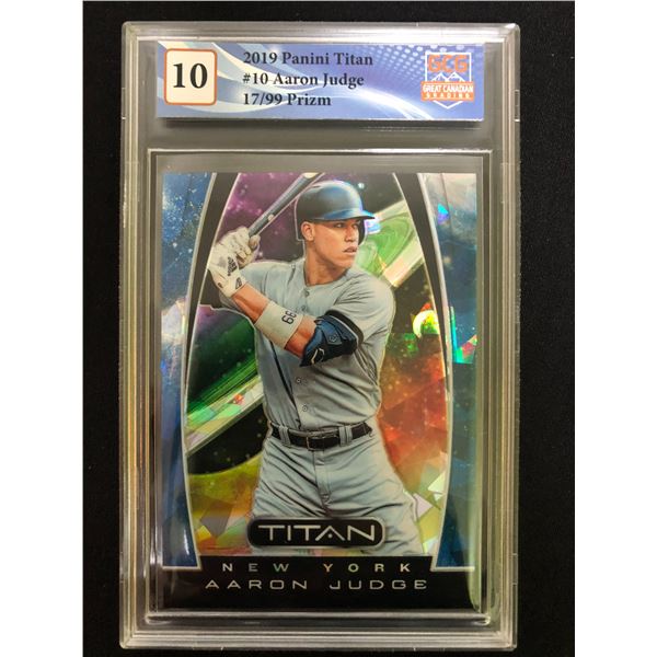 2019 PANINI TITAN #10 AARON JUDGE PRIZM 17/99