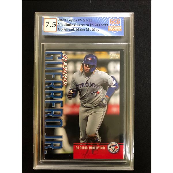 2020 TOPPS #VGJ-11 VLADIMIR GUERRERO JR. 211/299 (GCG 7.5)