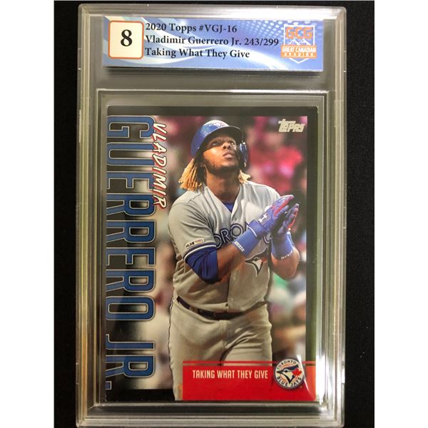 2020 TOPPS #VGJ-16 VLADIMIR GUERRERO JR. 243/299 (GCG 8)