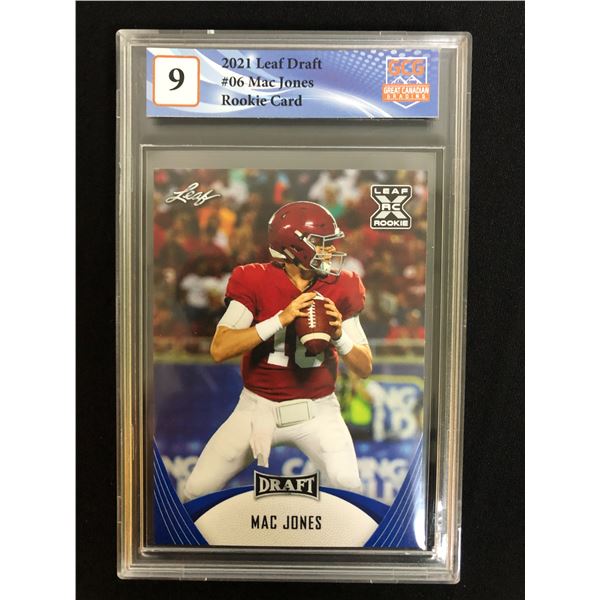 2021 LEAF DRAFT #06 MAC JONES RC (GCG 9)