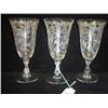 Image 1 : Cambridge ROSEPOINT CRYSTAL 3 Water Goblets: