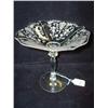 Image 1 : Cambridge ROSEPOINT CRYSTAL Stemmed Compote: