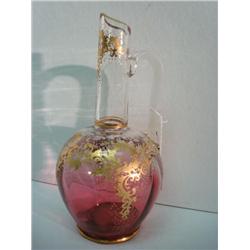 MOSER Cranberry Decanter: