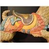 Image 3 : Carved Wooden Carousel Style Rabbit with Saddle: