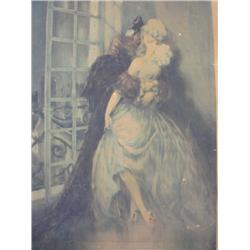 Signed LOUIS ICART 1930 Des Grieux Etching: