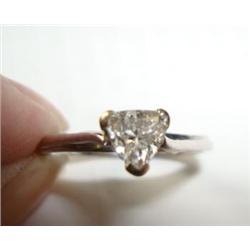 1/3CT Ladies Trillion Diamond Solitaire Ring: