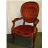 Image 1 : Walnut Louis XV Subtle Gent's Chair: