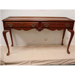 2 Drawer Chippendale Style Mahogany Hall Table: