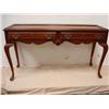 Image 1 : 2 Drawer Chippendale Style Mahogany Hall Table: